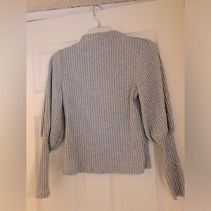 Gray Ribbed Women's Sweater